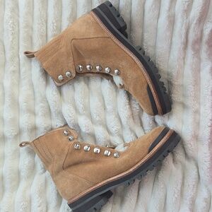 Marc Fisher izzie Tan Suede Boots